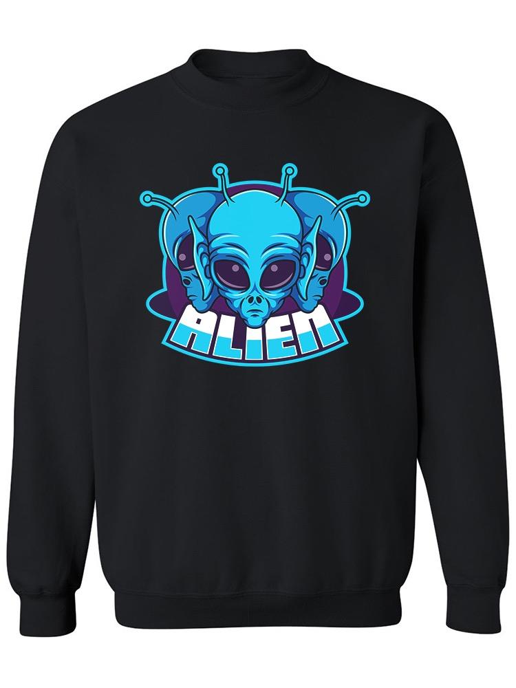 Alien Mascot Graphic Sweatshirt Men's -Image by Shutterstock