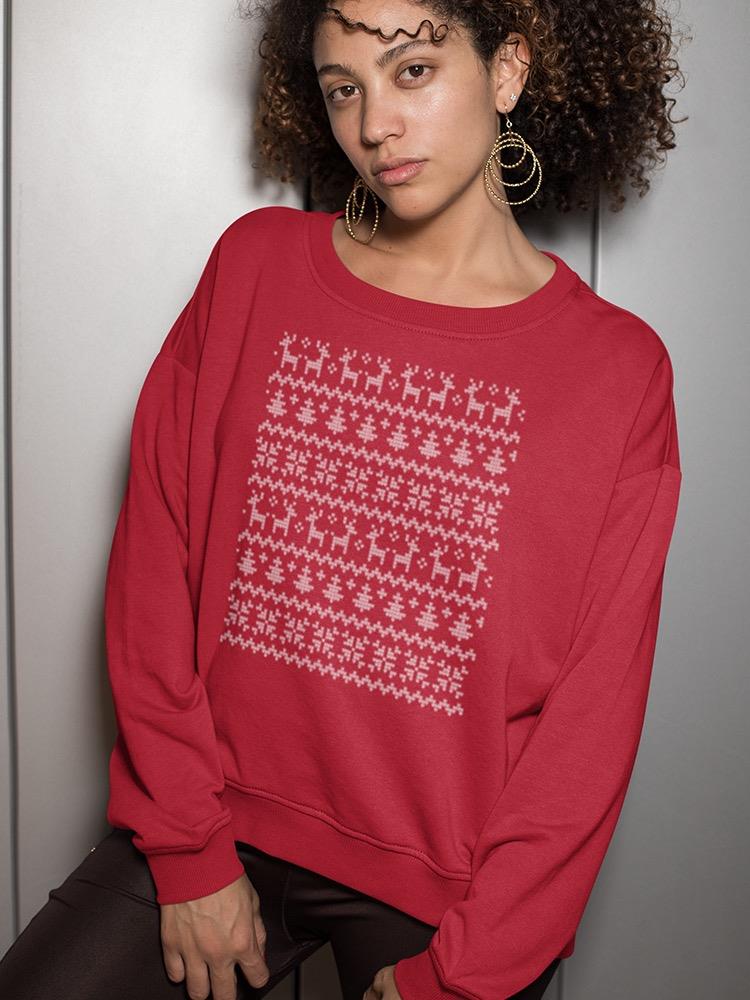 Knitted Christmas And New Year Sweatshirt Women's -Image by Shutterstock