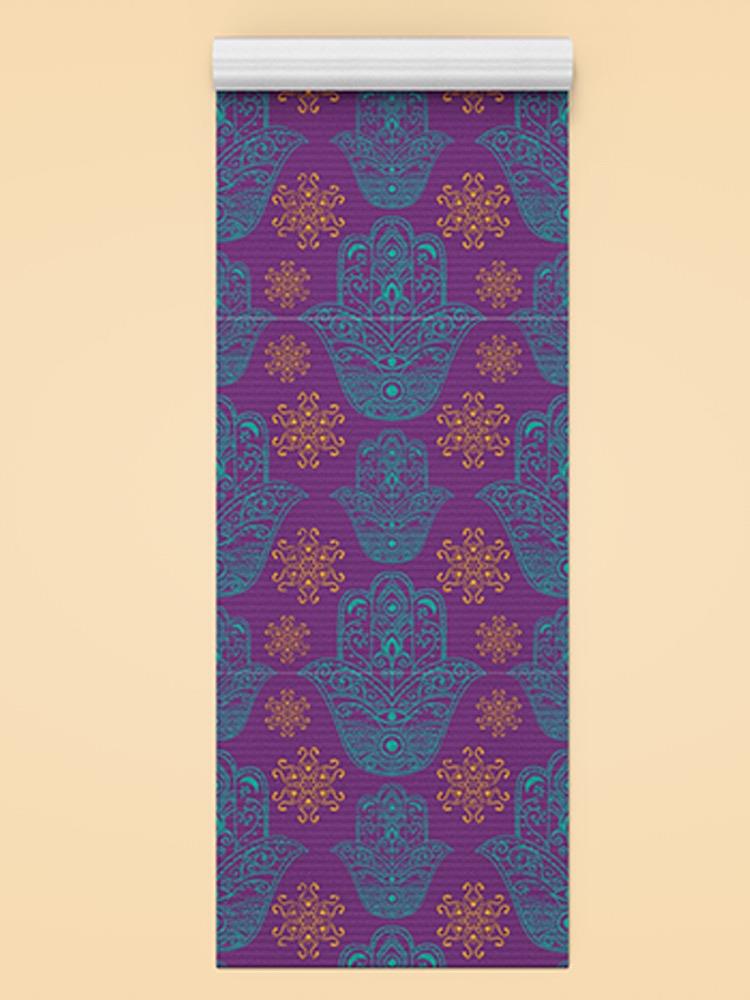 Ornamental Hamsa Pattern Yoga Mat -Image by Shutterstock