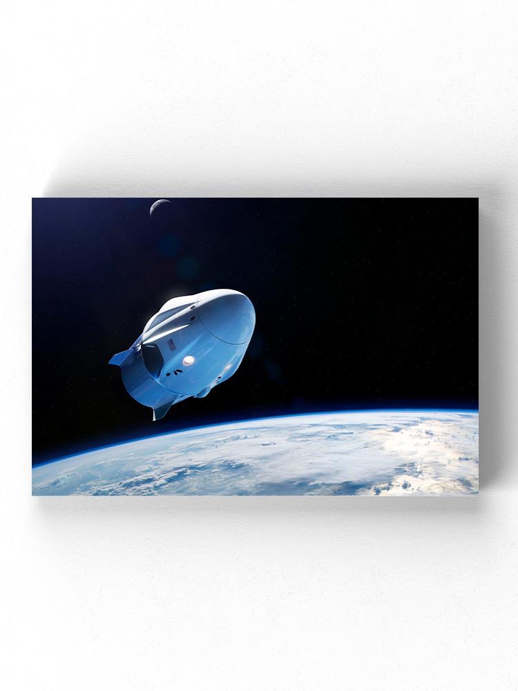 Small Spacecraft In Orbit Wall Art -Image by Shutterstock