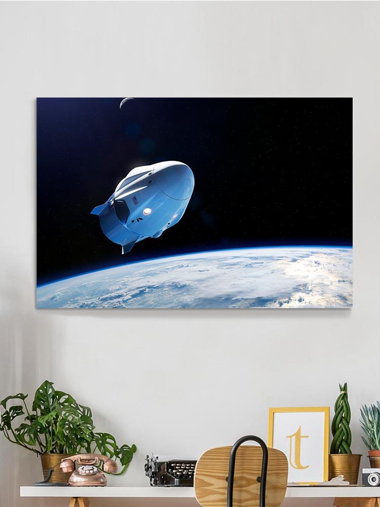 Small Spacecraft In Orbit Wall Art -Image by Shutterstock
