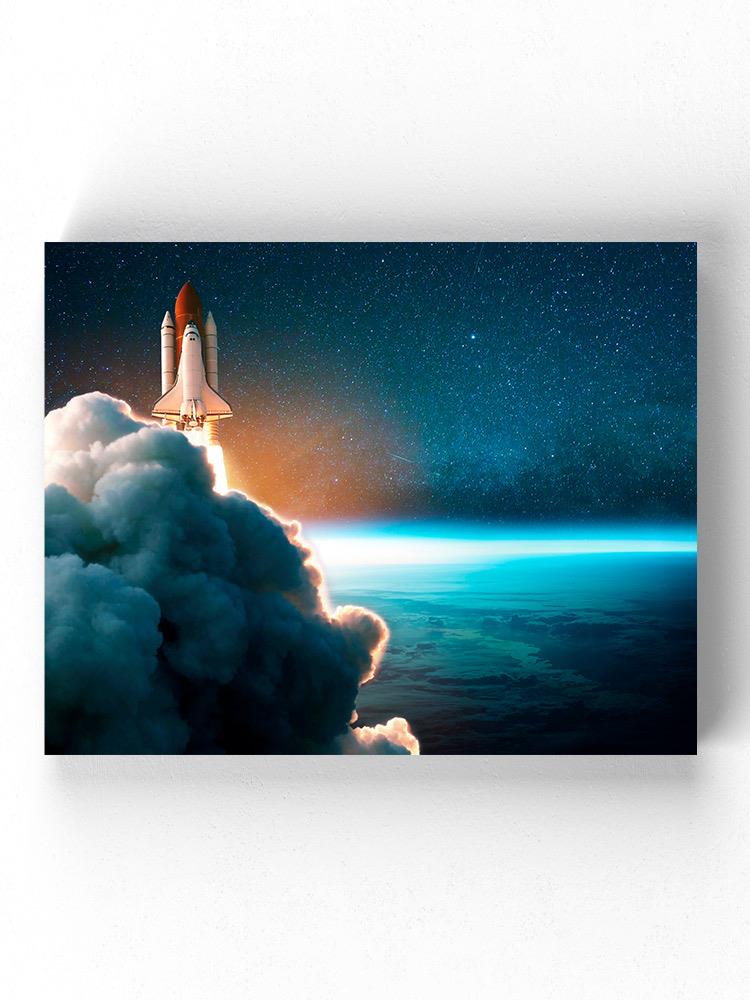 Space Rocket Lift Off Wall Art -Image by Shutterstock