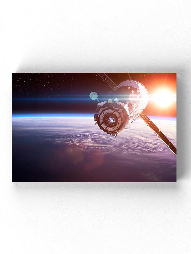 Earth Satellite And The Sun Wall Art -Image by Shutterstock