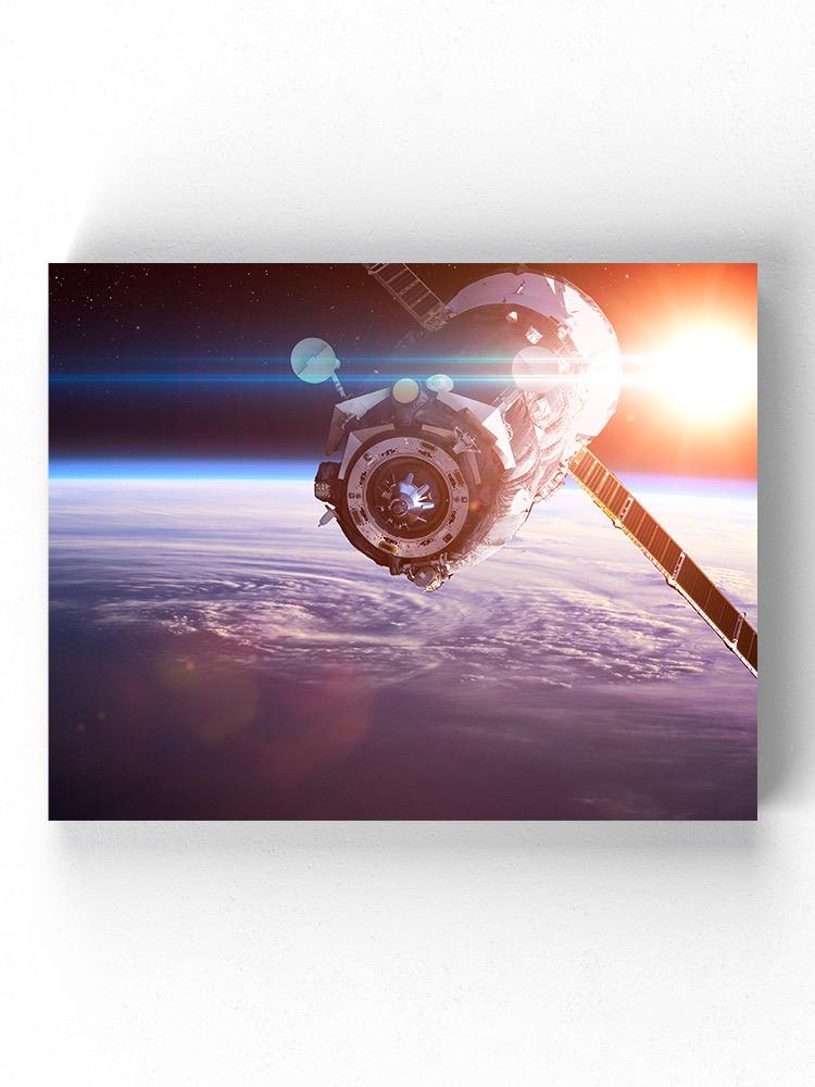 Earth Satellite And The Sun Wall Art -Image by Shutterstock