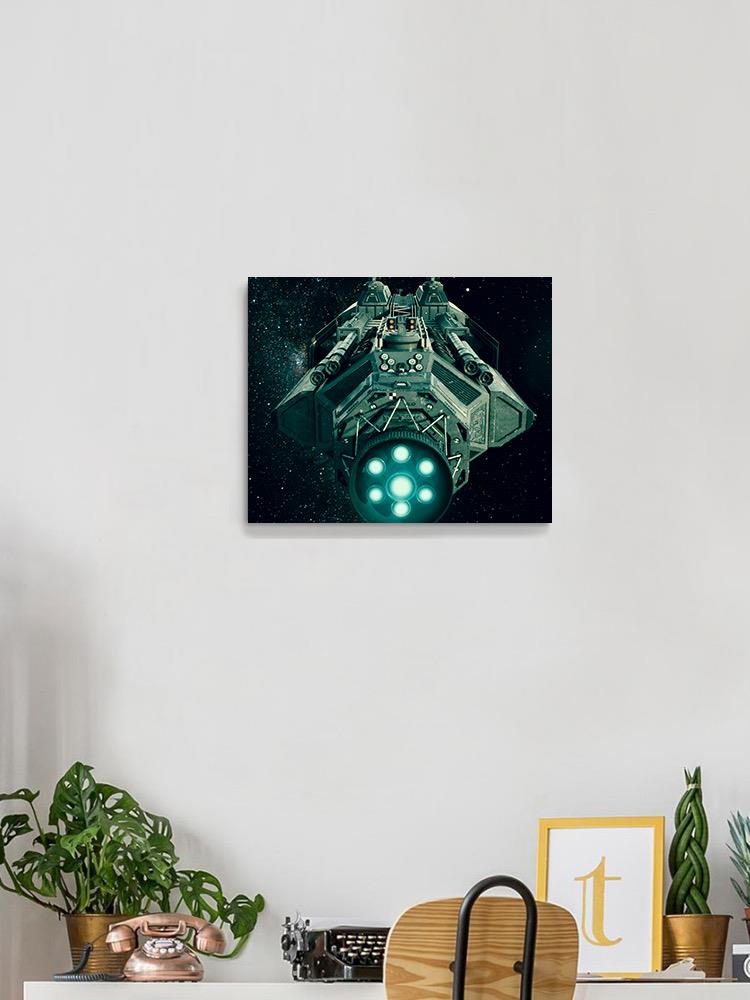 Spaceship In Deep Space Wall Art -Image by Shutterstock