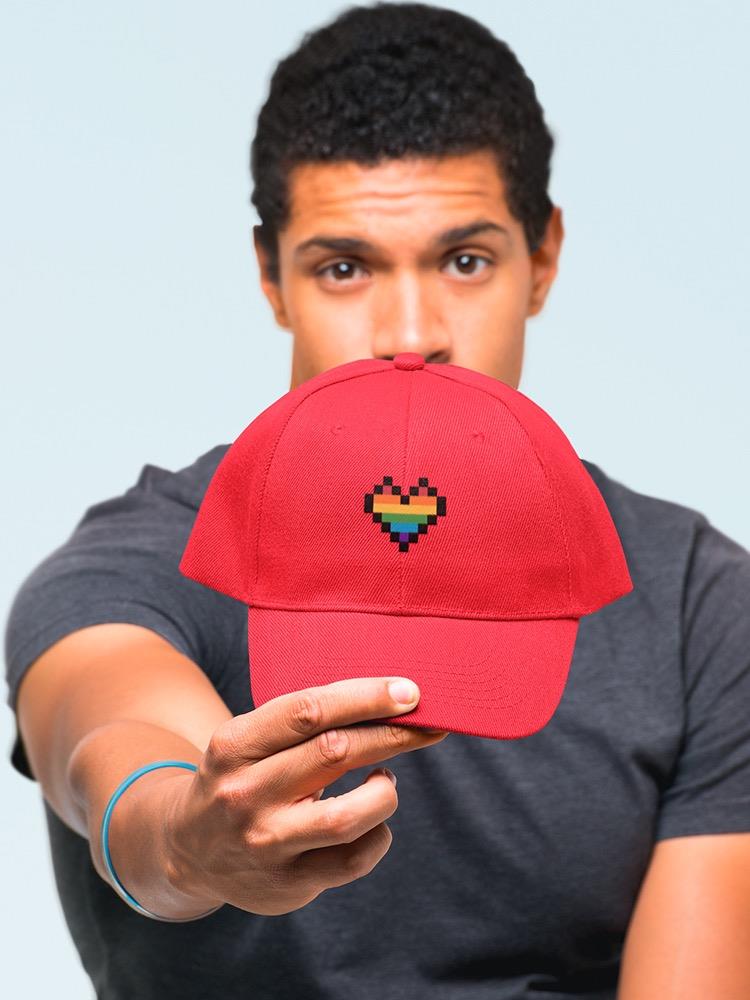 Pixelart 8bit Ainbow Heart Hat -Image by Shutterstock