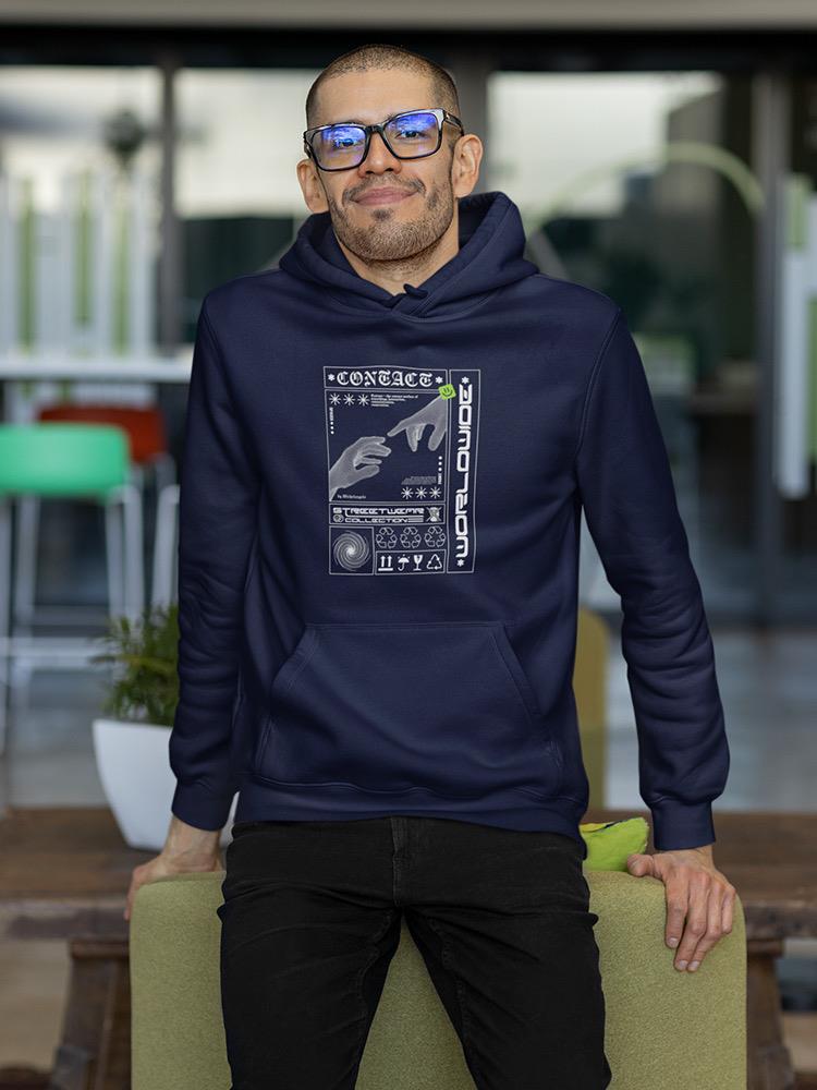 Touch Of Hands Techno Style Hoodie or Sweatshirt -Image by Shutterstock