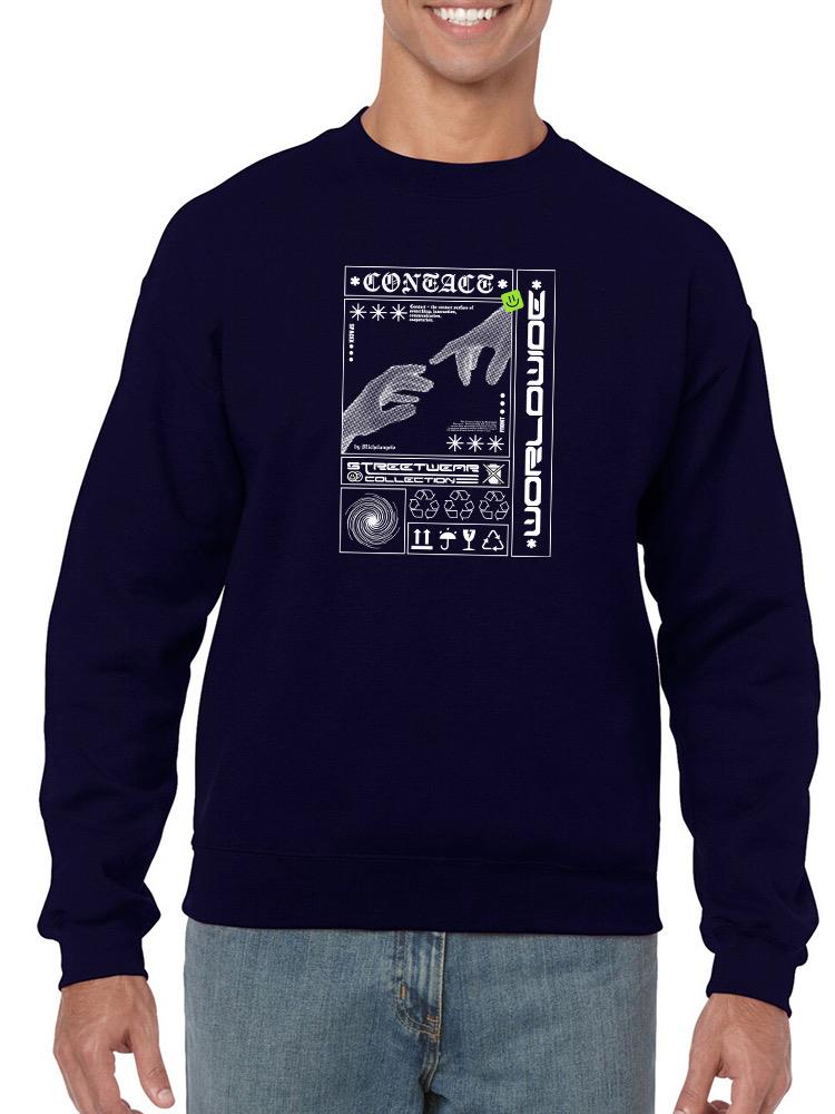 Touch Of Hands Techno Style Hoodie or Sweatshirt -Image by Shutterstock