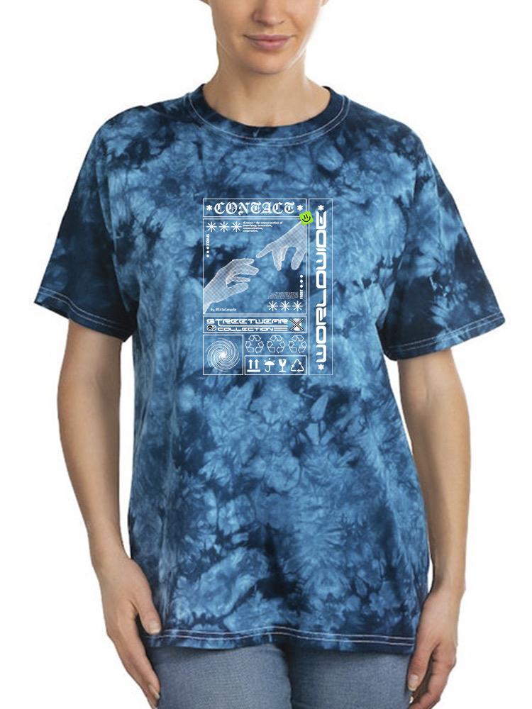 Touch Of Hands Techno Style Tie Dye Tee -Image by Shutterstock