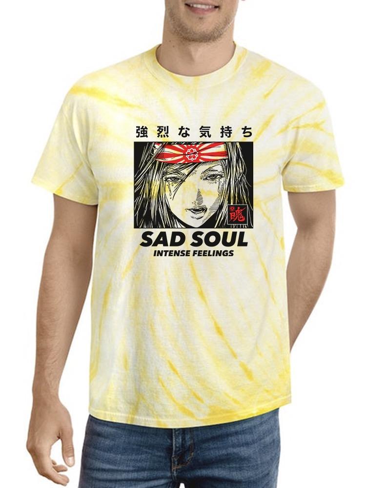 Sad Soul Manga Girl Tie Dye Tee -Image by Shutterstock