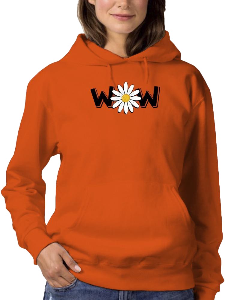 Wow Daisy Banner. Hoodie Women's -Image by Shutterstock