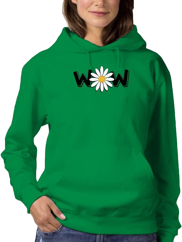 Wow Daisy Banner. Hoodie Women's -Image by Shutterstock