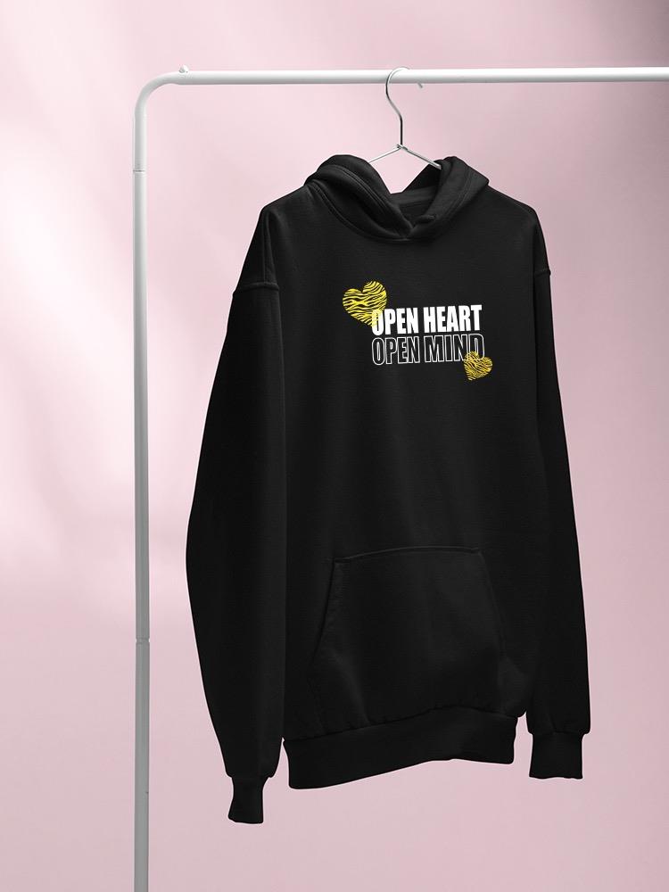 Open Heart Mind Zebra Heart Hoodie Women's -Image by Shutterstock