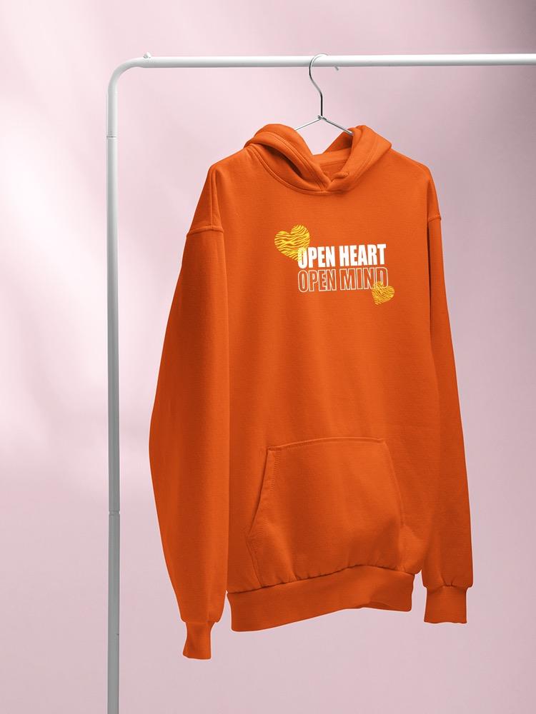 Open Heart Mind Zebra Heart Hoodie Women's -Image by Shutterstock