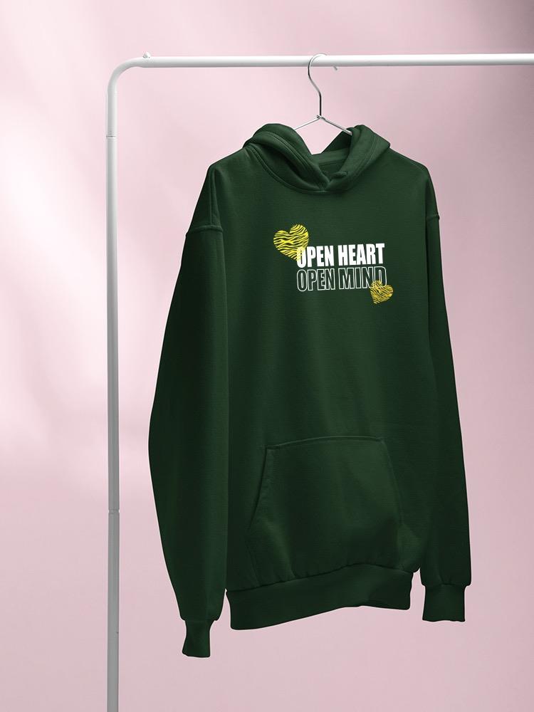 Open Heart Mind Zebra Heart Hoodie Women's -Image by Shutterstock