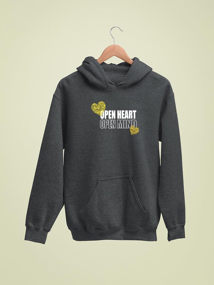 Open Heart Mind Zebra Heart Hoodie Women's -Image by Shutterstock