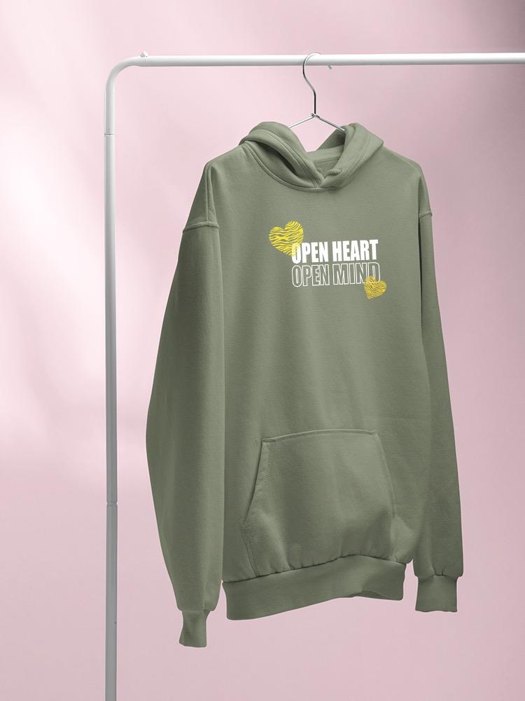 Open Heart Mind Zebra Heart Hoodie Women's -Image by Shutterstock