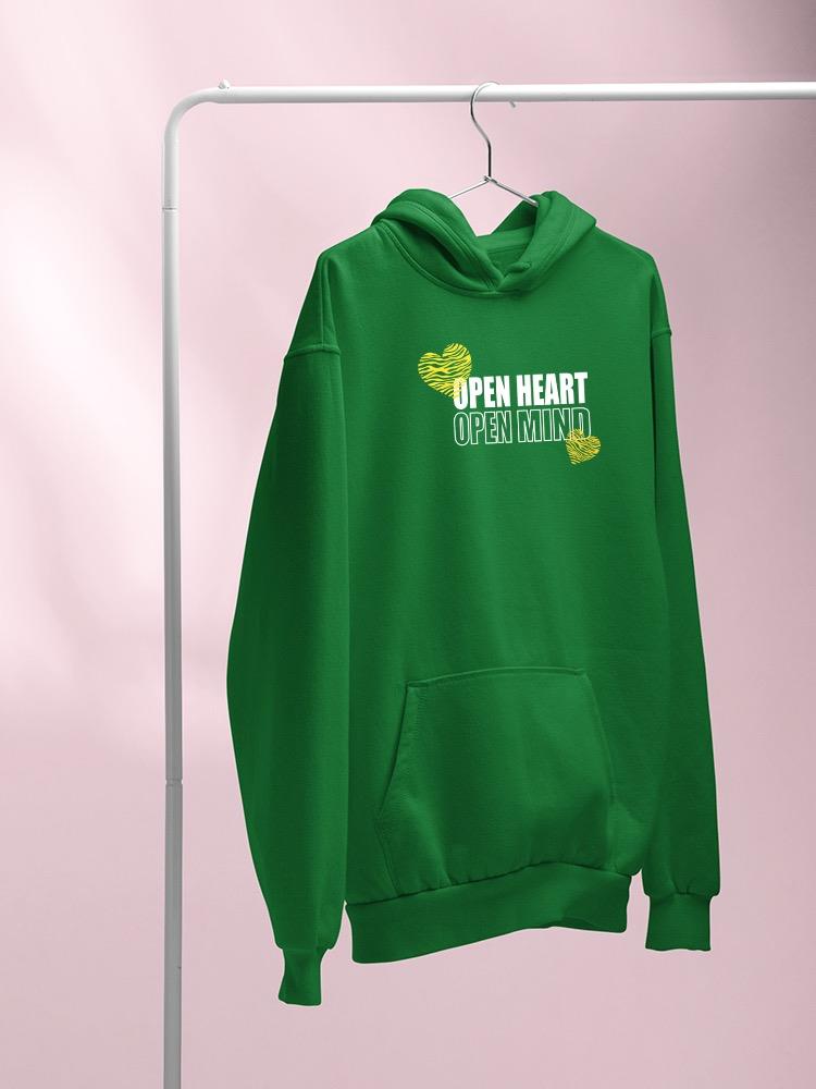 Open Heart Mind Zebra Heart Hoodie Women's -Image by Shutterstock
