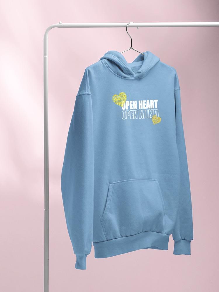 Open Heart Mind Zebra Heart Hoodie Women's -Image by Shutterstock