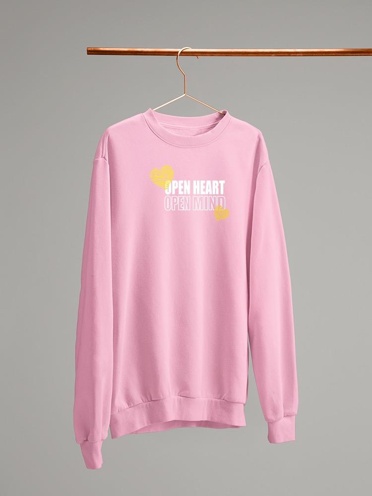 Open Heart Mind Zebra Heart Sweatshirt Women's -Image by Shutterstock