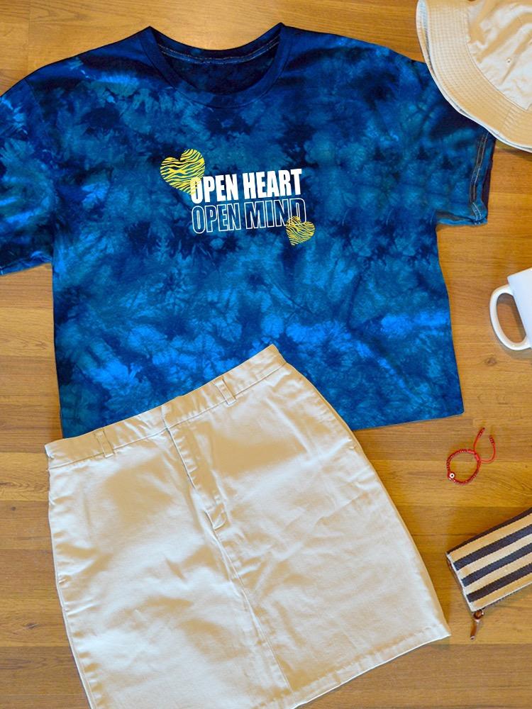 Open Heart Mind Zebra Heart Tie Dye Crystal Women's -Image by Shutterstock