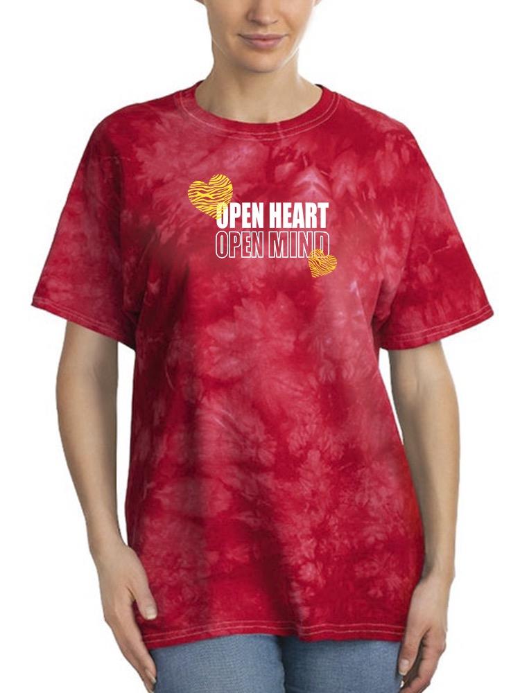 Open Heart Mind Zebra Heart Tie Dye Crystal Women's -Image by Shutterstock
