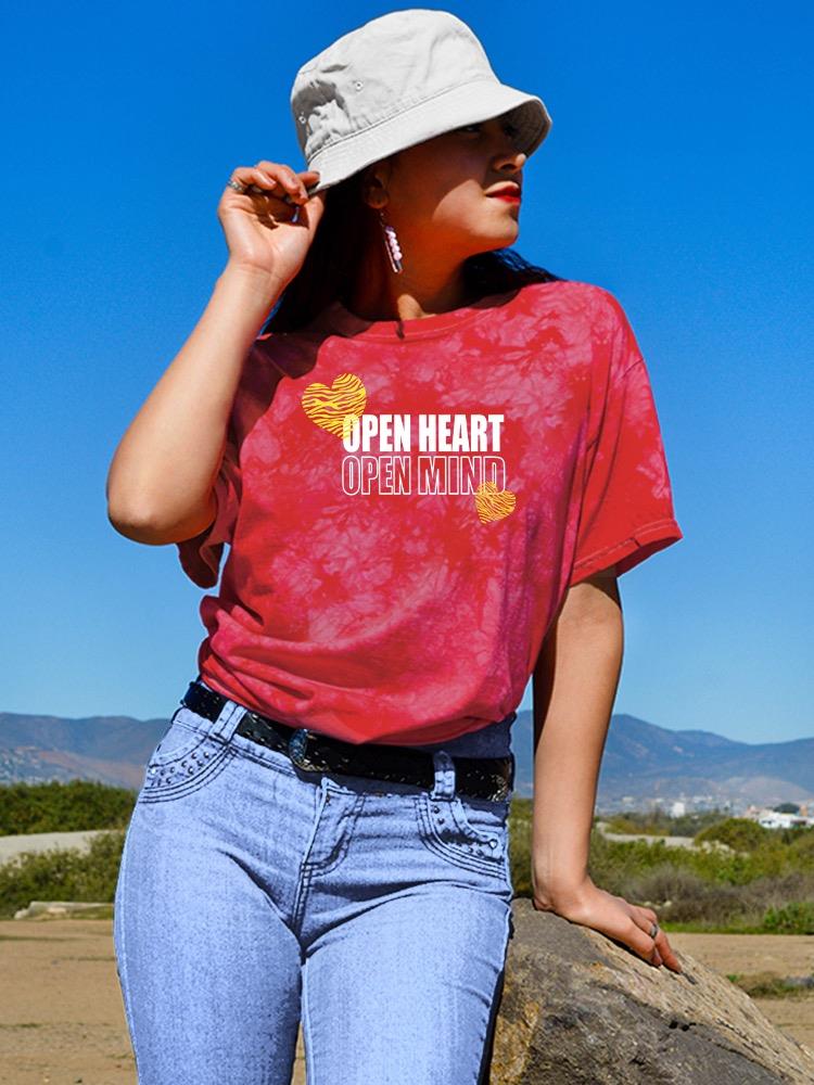 Open Heart Mind Zebra Heart Tie Dye Crystal Women's -Image by Shutterstock