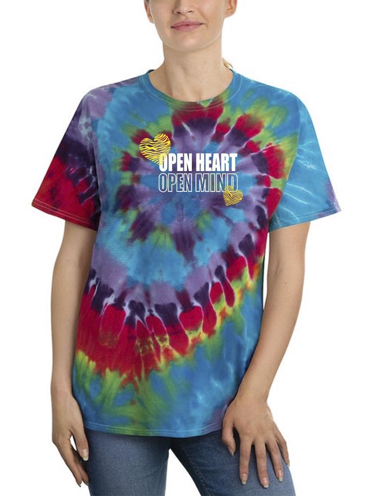 Open Heart Mind Zebra Heart Tie Dye Spiral Women's -Image by Shutterstock