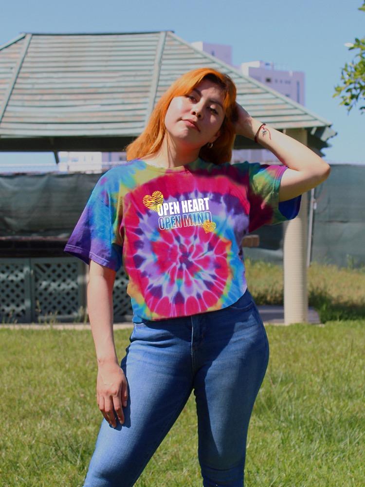 Open Heart Mind Zebra Heart Tie Dye Spiral Women's -Image by Shutterstock