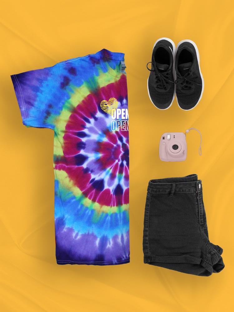 Open Heart Mind Zebra Heart Tie Dye Spiral Women's -Image by Shutterstock