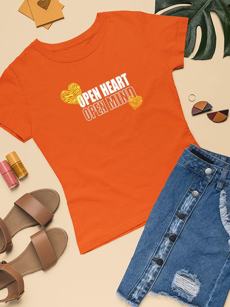 Open Heart Mind Zebra Heart T-shirt Women's -Image by Shutterstock
