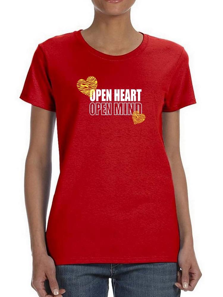 Open Heart Mind Zebra Heart T-shirt Women's -Image by Shutterstock