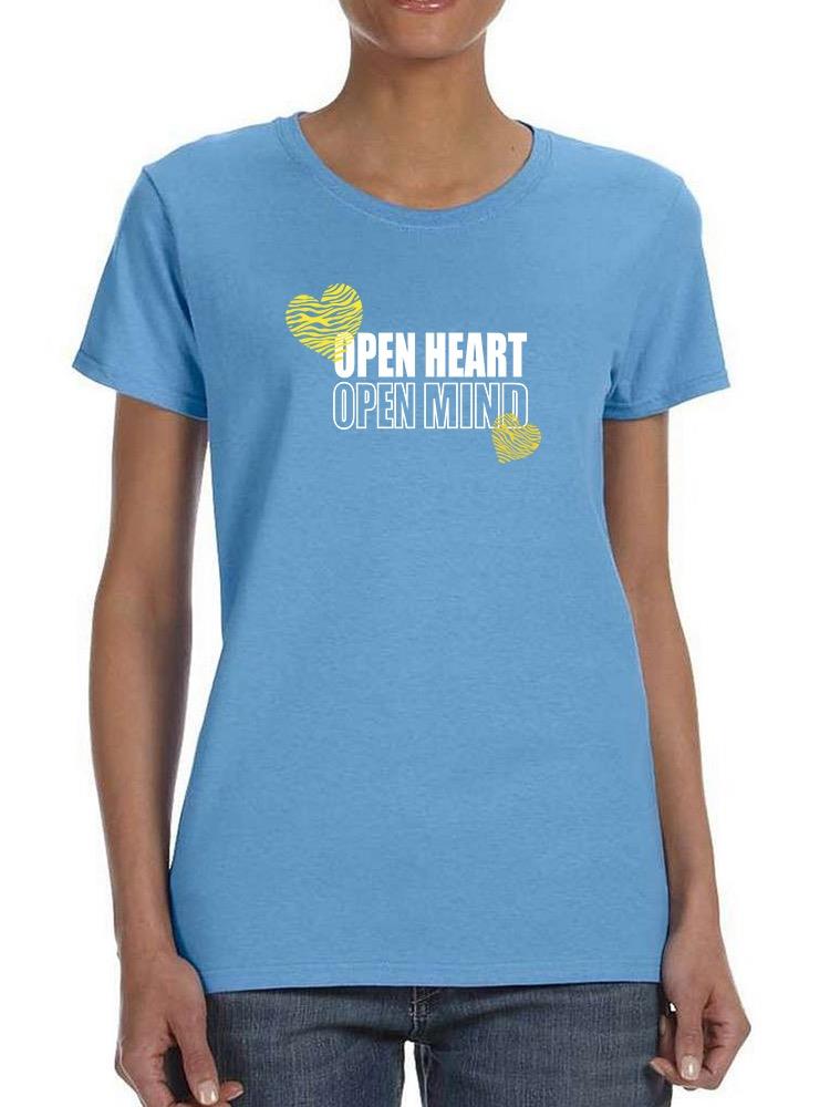 Open Heart Mind Zebra Heart T-shirt Women's -Image by Shutterstock
