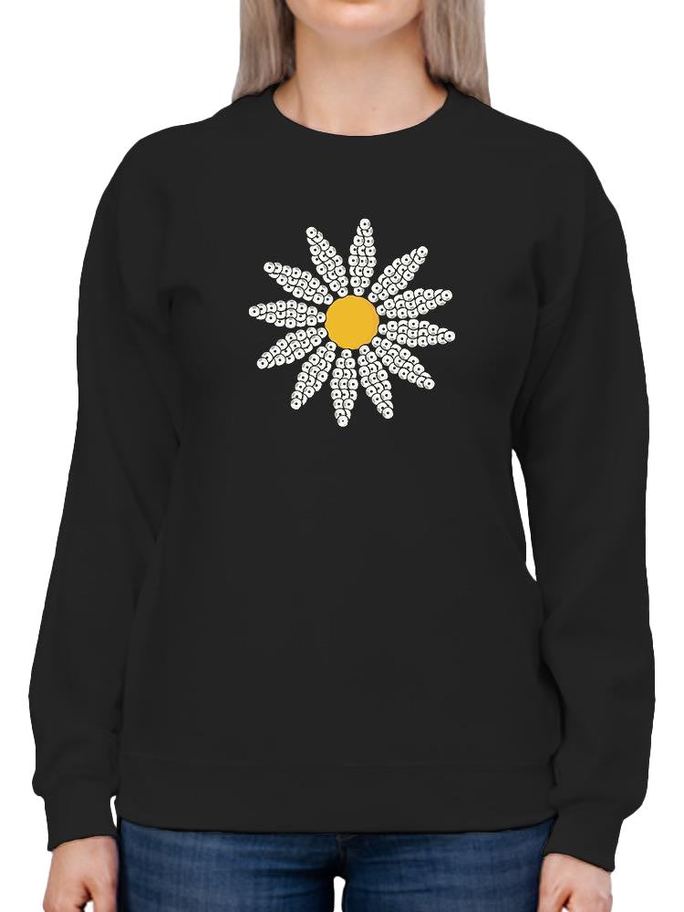 Cute Daisy Flower Art Sweatshirt Women's -Image by Shutterstock