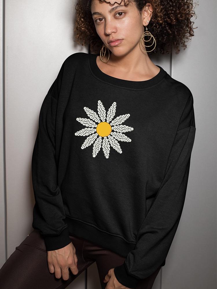 Cute Daisy Flower Art Sweatshirt Women's -Image by Shutterstock