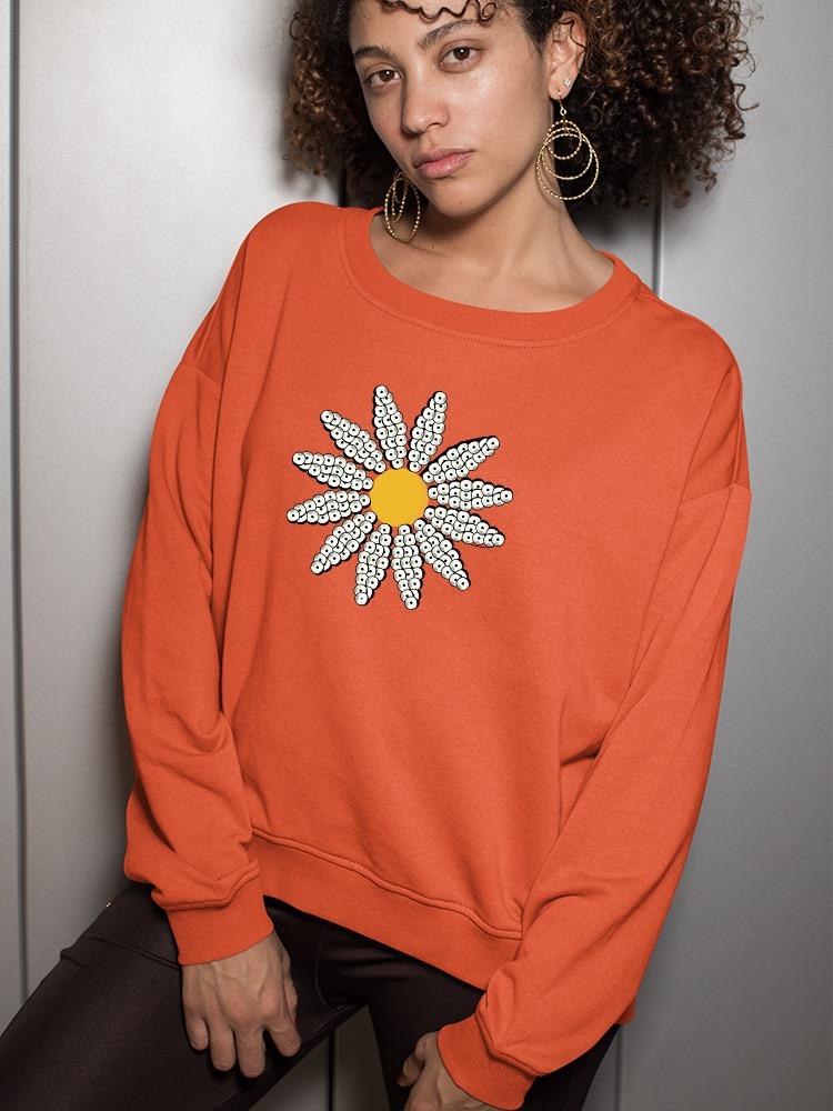 Cute Daisy Flower Art Sweatshirt Women's -Image by Shutterstock