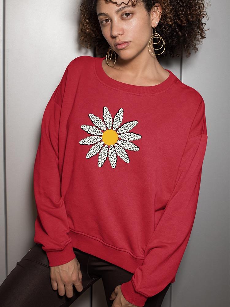 Cute Daisy Flower Art Sweatshirt Women's -Image by Shutterstock