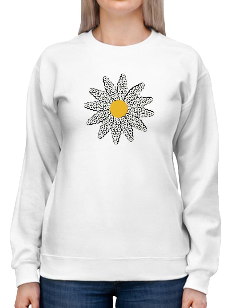 Cute Daisy Flower Art Sweatshirt Women's -Image by Shutterstock