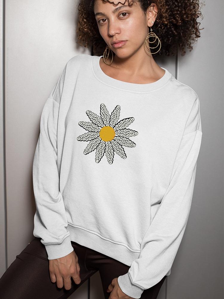 Cute Daisy Flower Art Sweatshirt Women's -Image by Shutterstock
