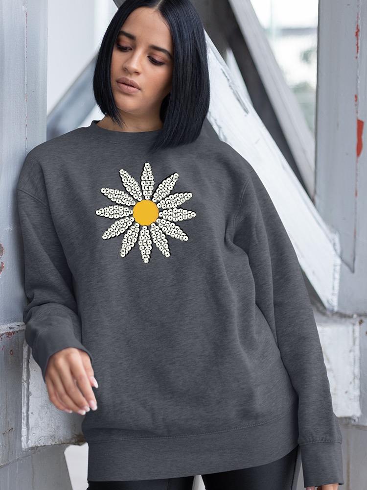 Cute Daisy Flower Art Sweatshirt Women's -Image by Shutterstock
