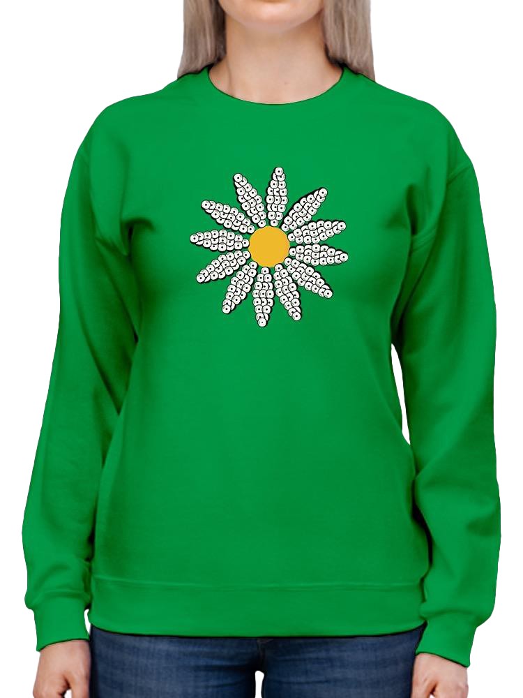 Cute Daisy Flower Art Sweatshirt Women's -Image by Shutterstock