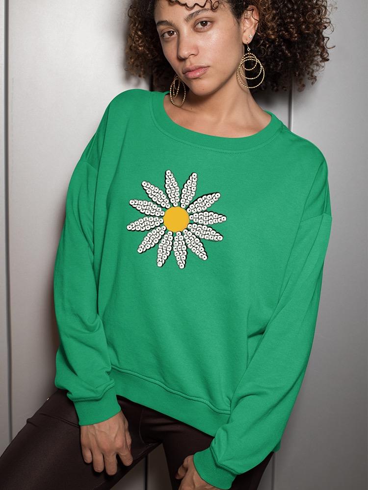 Cute Daisy Flower Art Sweatshirt Women's -Image by Shutterstock