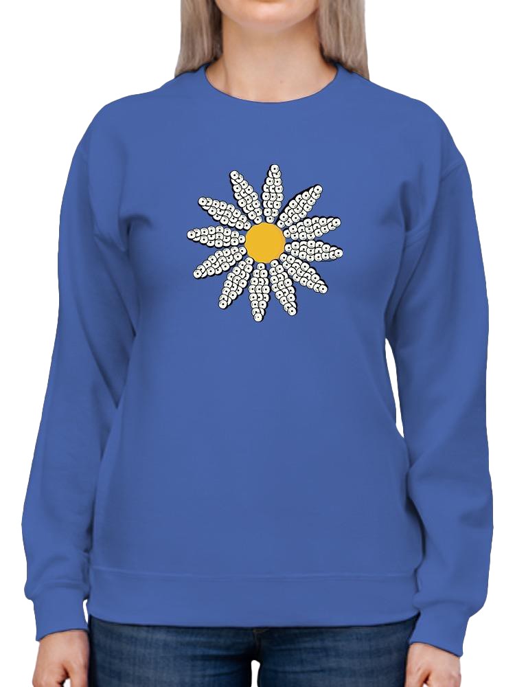 Daisy Sequins Art Sweatshirt Women's -Image by Shutterstock