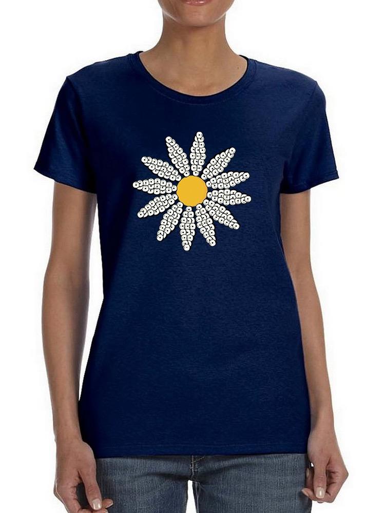 Cute Daisy Flower Art T-shirt Women's -Image by Shutterstock