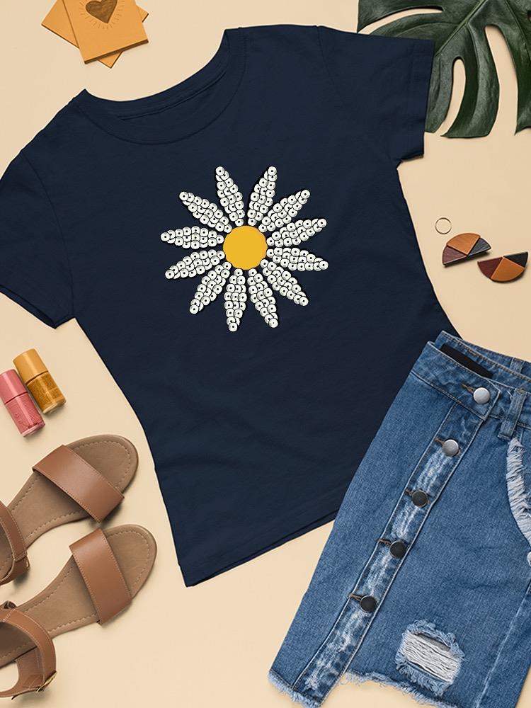 Cute Daisy Flower Art T-shirt Women's -Image by Shutterstock