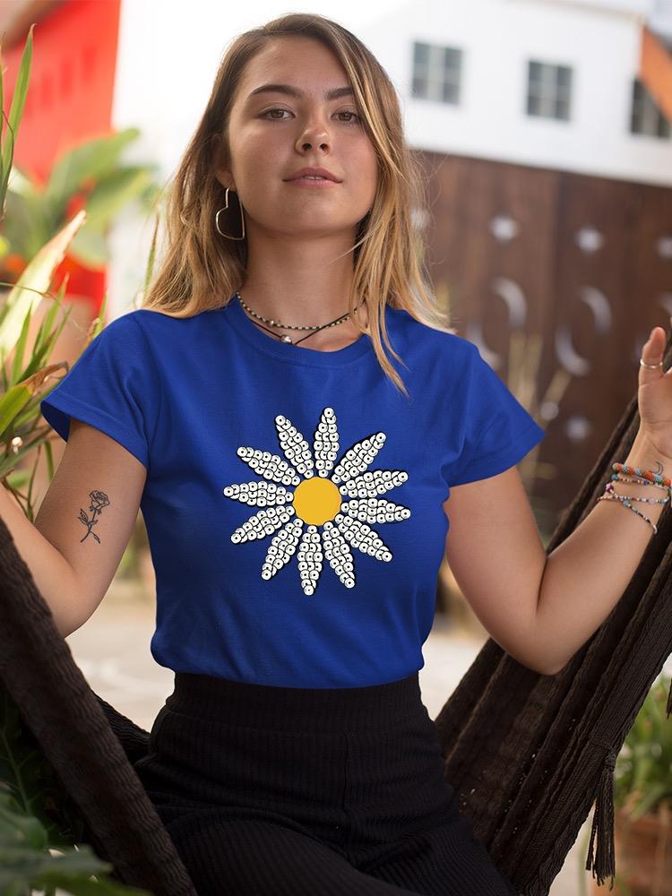 Cute Daisy Flower Art T-shirt Women's -Image by Shutterstock