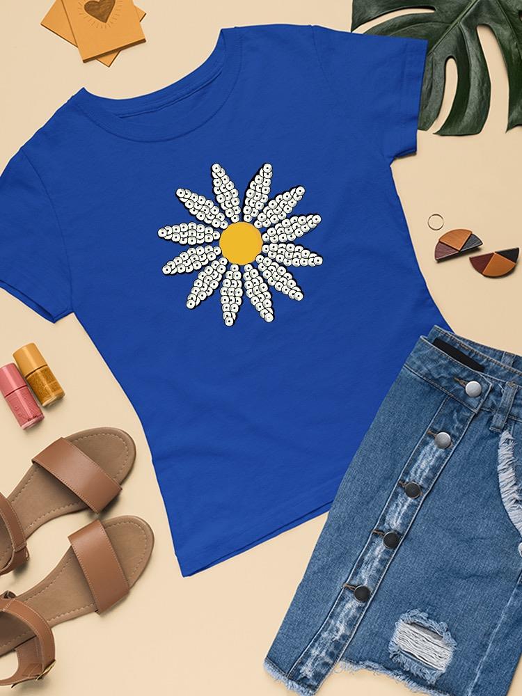 Cute Daisy Flower Art T-shirt Women's -Image by Shutterstock