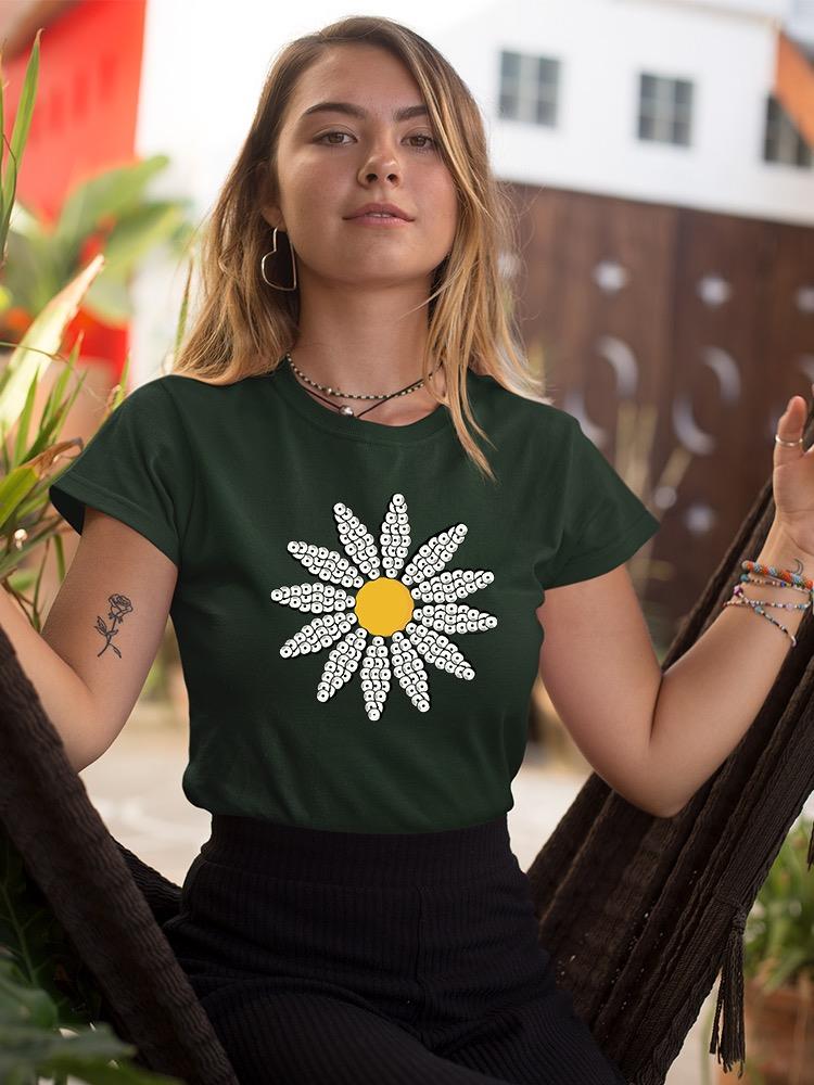 Cute Daisy Flower Art T-shirt Women's -Image by Shutterstock