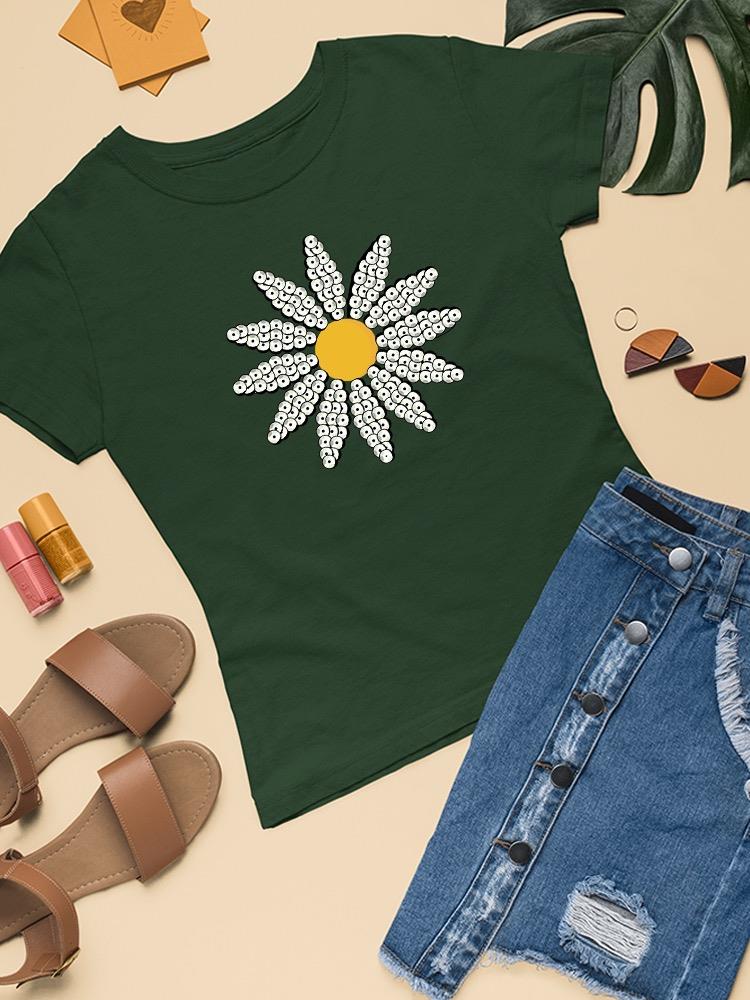 Cute Daisy Flower Art T-shirt Women's -Image by Shutterstock