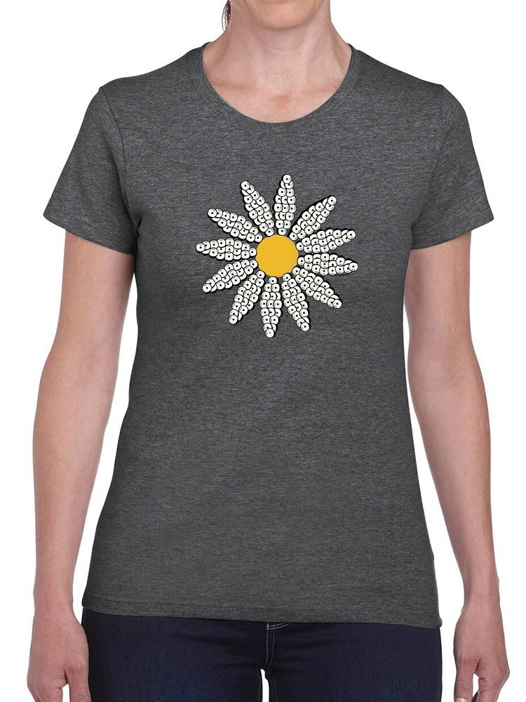 Cute Daisy Flower Art T-shirt Women's -Image by Shutterstock